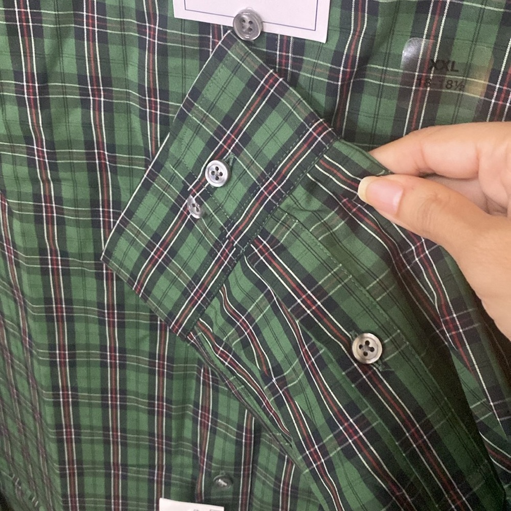 Men’s Club Room Performance Slim Fit Button Down Shirt NWT Size XXL - Picture 5 of 9